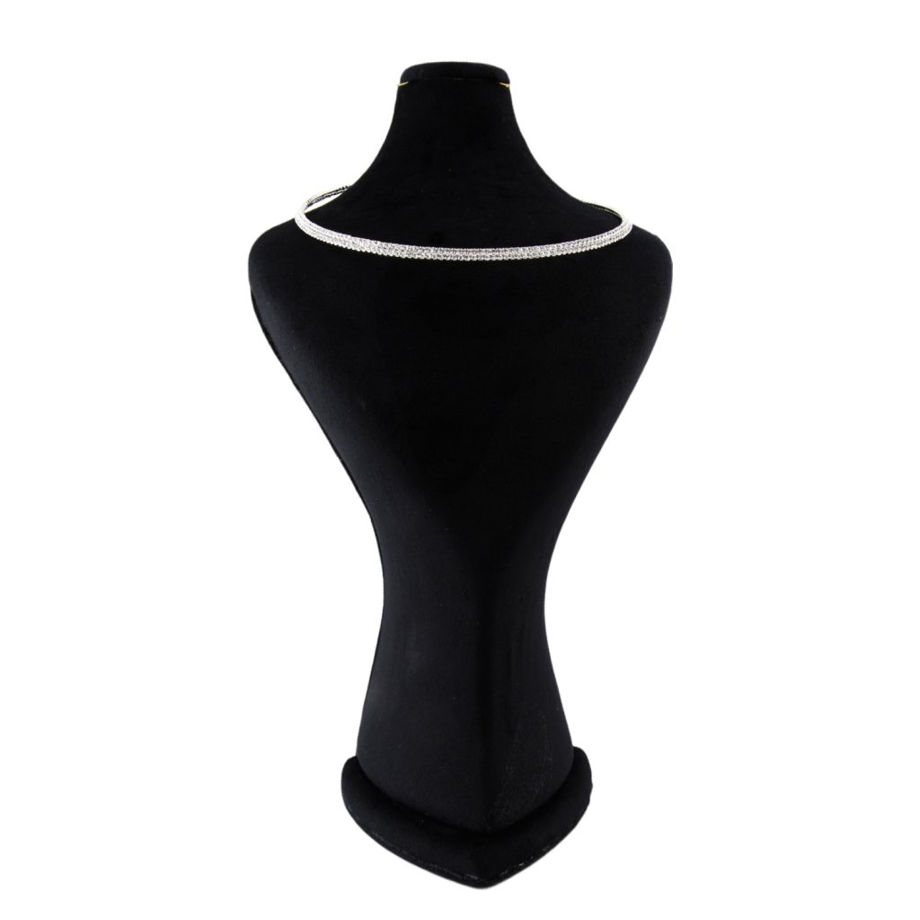 طوق نگینی زنانه دو لاین