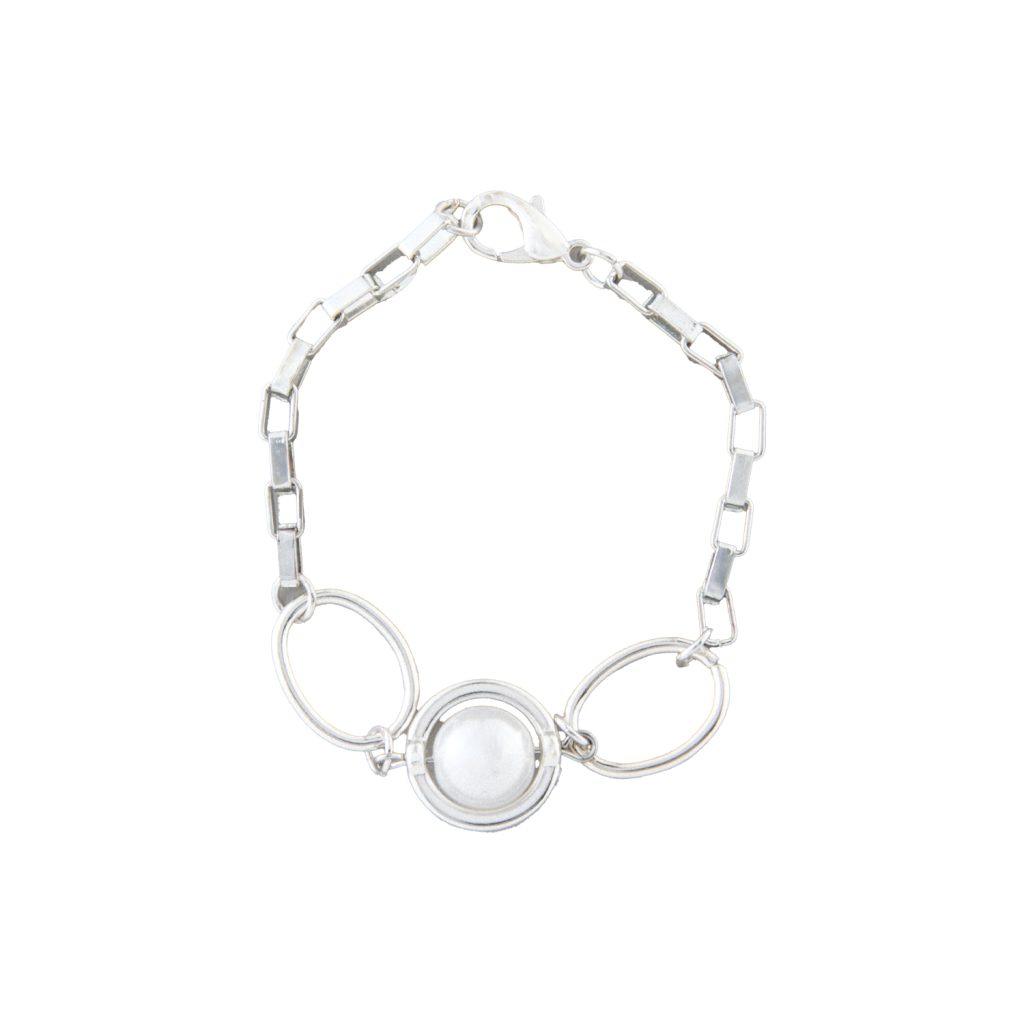 دستبند زنانه طرح حلقه مرواریدی
