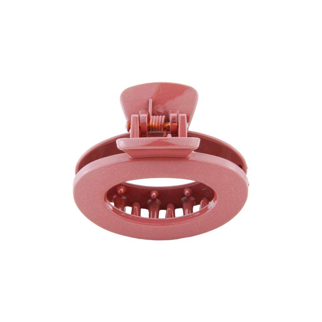 کلیپس دخترانه مدل بیضی کوچک دو رنگ 1 کلیپس دخترانه مدل بیضی کوچک دو رنگ