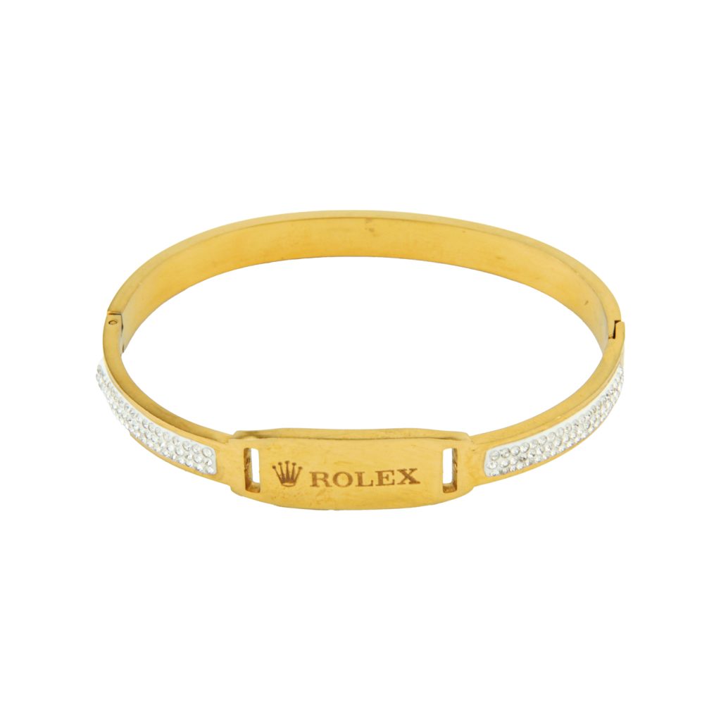 بنگل زنانه مدل ROLEX نگین دار