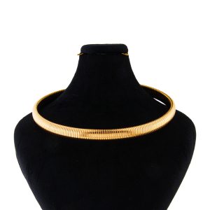 گردنبند دخترانه مدل طوق طرح سیمی ساده